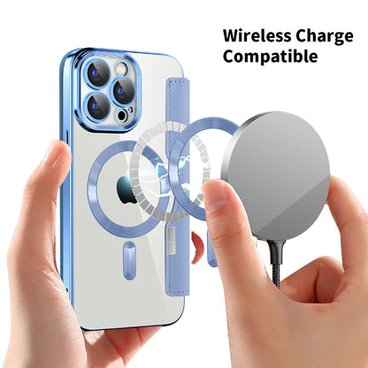 MagSafe-kuori Apple iPhone 15 Pro:lle, Techsuit, SmartMag Book, Sininen