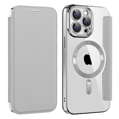 MagSafe-kuori Apple iPhone 15 Pro:lle, Techsuit, SmartMag Book, Harmaa