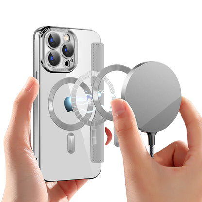 MagSafe-kuori Apple iPhone 15 Pro:lle, Techsuit, SmartMag Book, Harmaa
