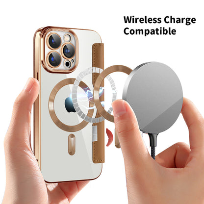 MagSafe-kuori Apple iPhone 15 Pro:lle, Techsuit, SmartMag Book, Ruskea