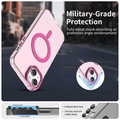 MagSafe-kuori Apple iPhone 15:lle, Techsuit, CandyCase, Vaaleanpunainen