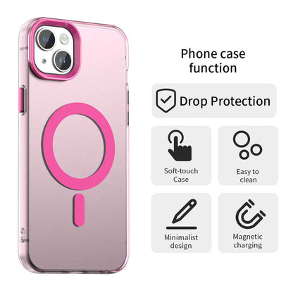 MagSafe-kuori Apple iPhone 15:lle, Techsuit, CandyCase, Vaaleanpunainen
