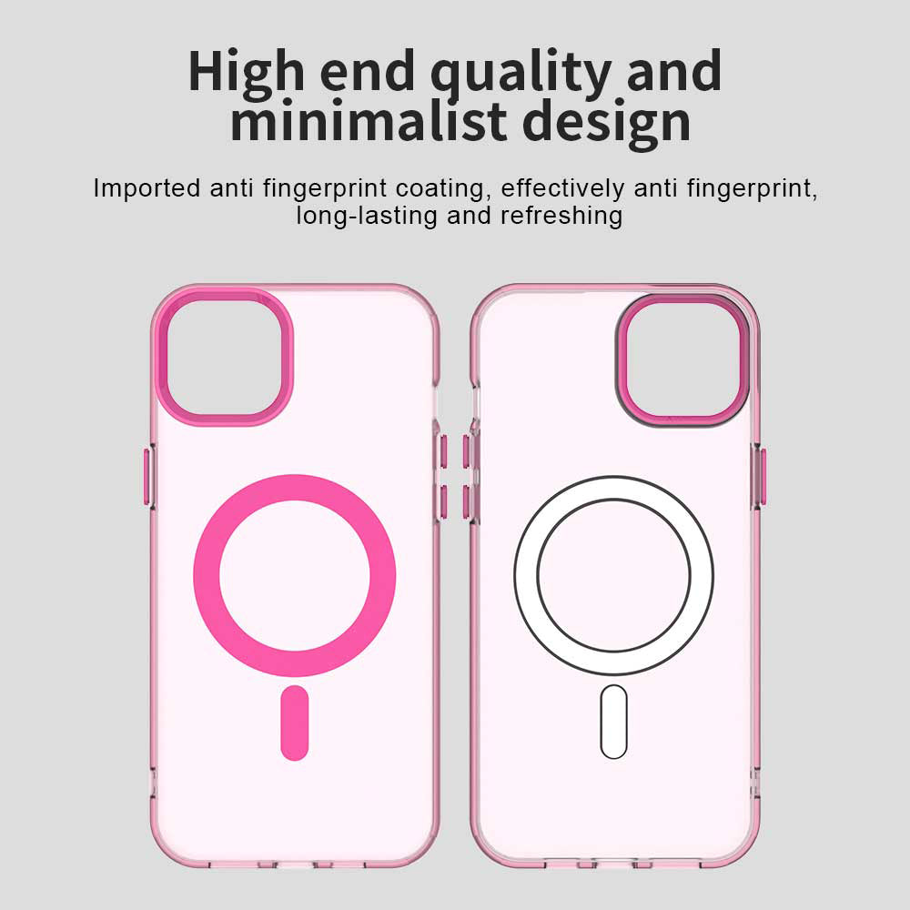 MagSafe-kuori Apple iPhone 15:lle, Techsuit, CandyCase, Vaaleanpunainen