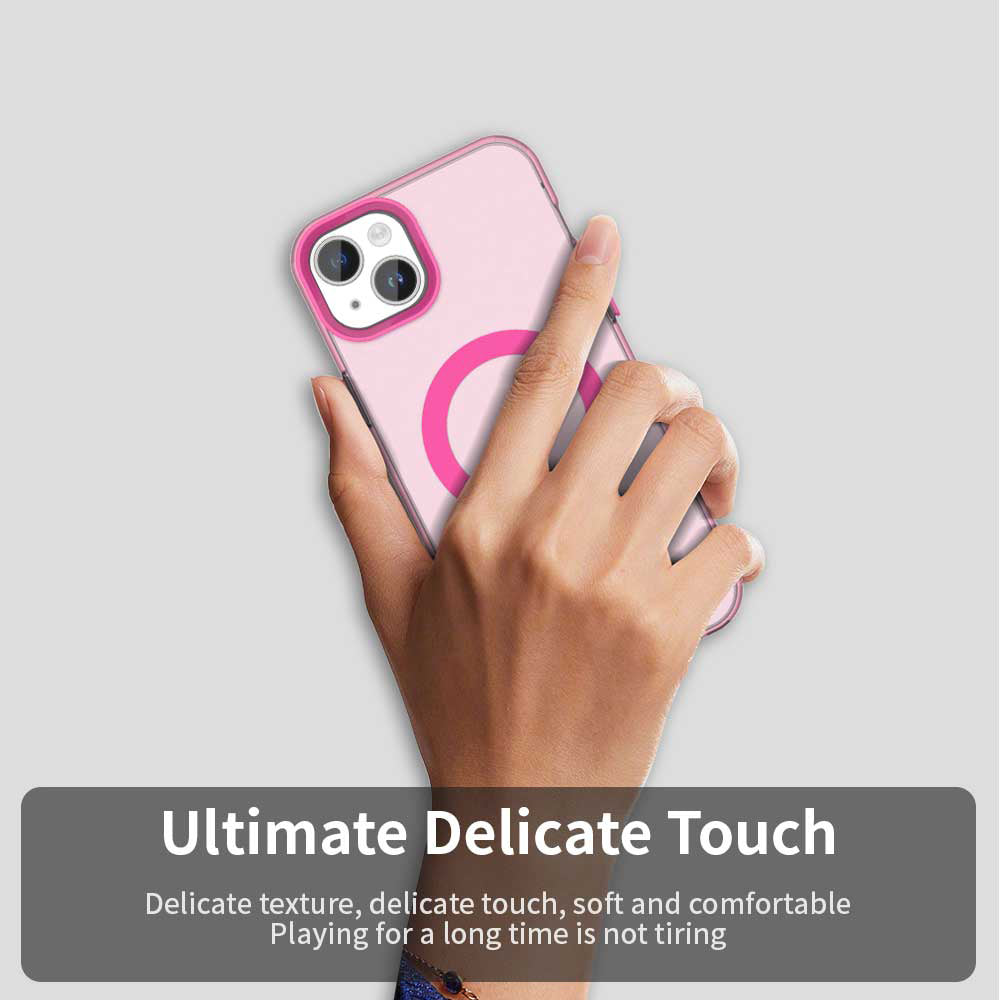 MagSafe-kuori Apple iPhone 15:lle, Techsuit, CandyCase, Vaaleanpunainen