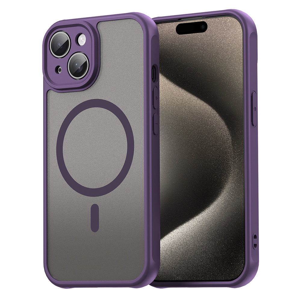 MagSafe-kuori Apple iPhone 15:lle, Techsuit, HaloFrost II, Violetti