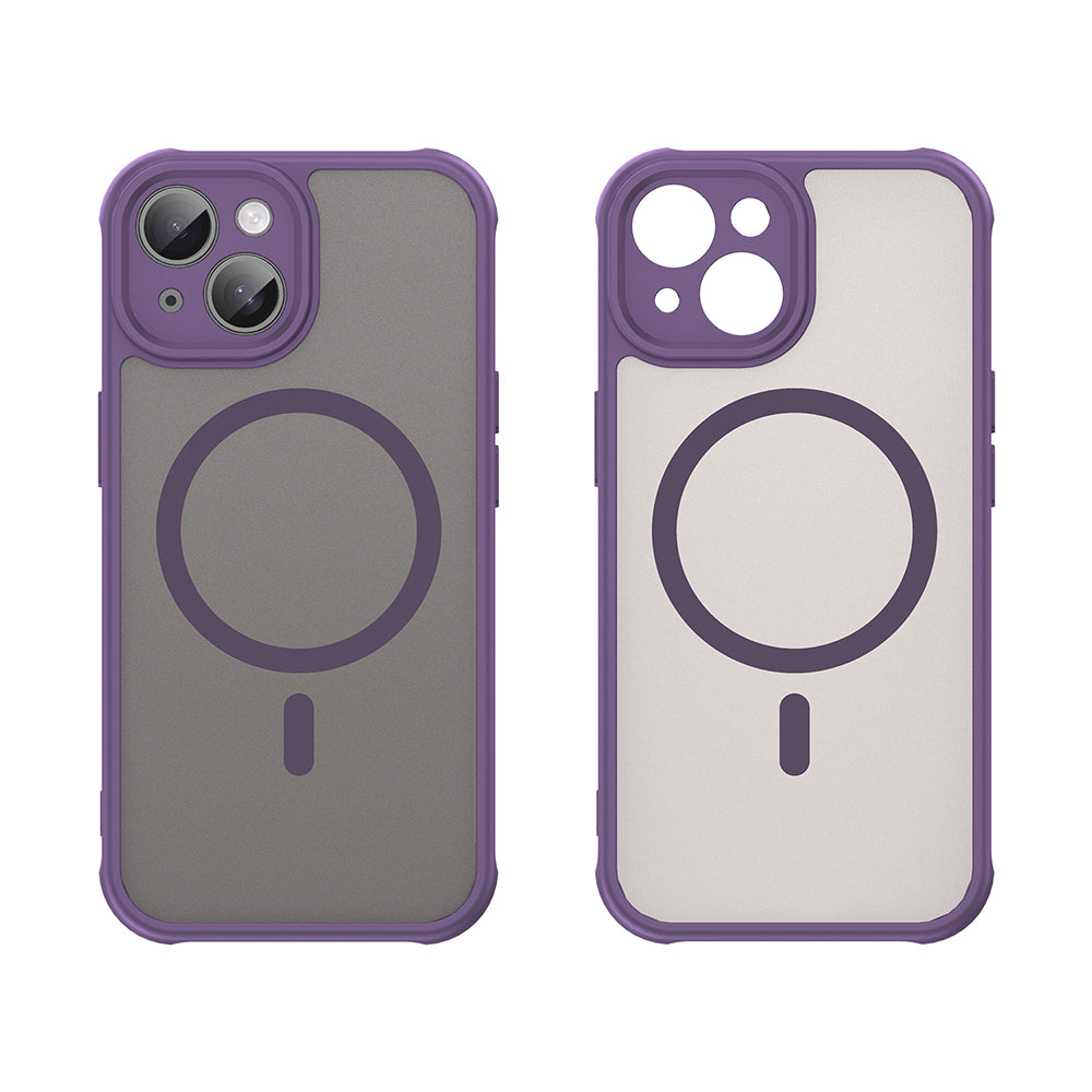 MagSafe-kuori Apple iPhone 15:lle, Techsuit, HaloFrost II, Violetti