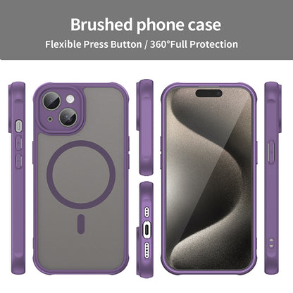 MagSafe-kuori Apple iPhone 15:lle, Techsuit, HaloFrost II, Violetti