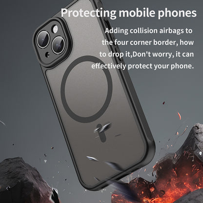 MagSafe-kuori Apple iPhone 15:lle, Techsuit, HaloFrost II, Musta