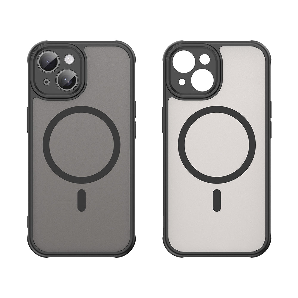 MagSafe-kuori Apple iPhone 15:lle, Techsuit, HaloFrost II, Musta