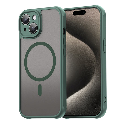 MagSafe-kuori Apple iPhone 15:lle, Techsuit, HaloFrost II, Vihreä