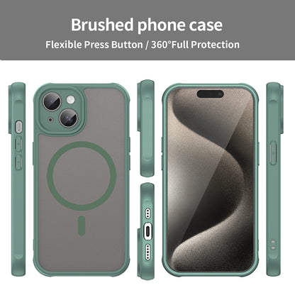 MagSafe-kuori Apple iPhone 15:lle, Techsuit, HaloFrost II, Vihreä