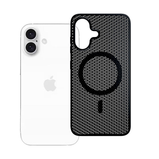 MagSafe-kuori Apple iPhone 16:lle, 3MK, COOLing, Musta