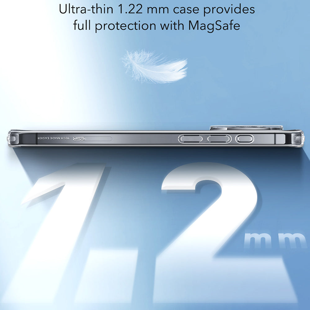 MagSafe-kotelo Apple iPhone 16:lle, ESR, Zero, Läpinäkyvä