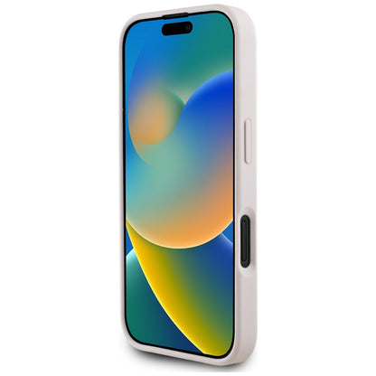 MagSafe-kotelo Apple iPhone 16:lle, Guess, 4G Circle Classic Logo, Pinkki