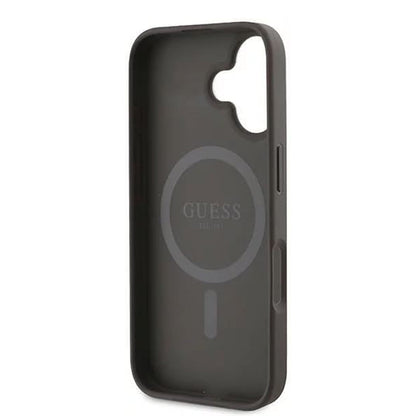 MagSafe-kotelo Apple iPhone 16:lle, Guess, 4G Ring Classic Logo, Ruskea