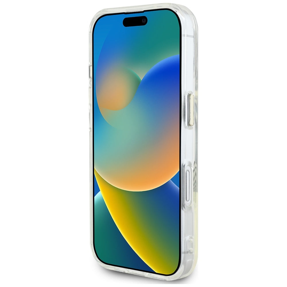 MagSafe-kotelo Apple iPhone 16:lle, Guess, IML Metal Colored Circle, Harmaa