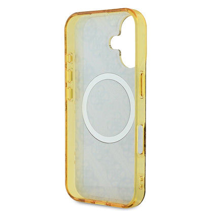 MagSafe-kotelo Apple iPhone 16:lle, Guess, IML Peony On 4G Background, Ruskea