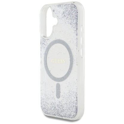 MagSafe-kotelo Apple iPhone 16:lle, Guess, Resin Gradient Glitter, Hopea
