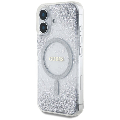 MagSafe-kotelo Apple iPhone 16:lle, Guess, Resin Gradient Glitter, Hopea