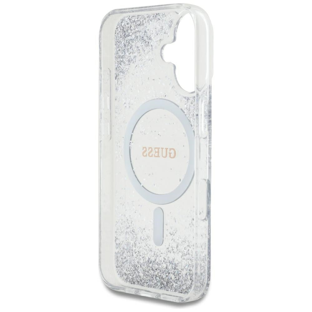 MagSafe-kotelo Apple iPhone 16:lle, Guess, Resin Gradient Glitter, Hopea