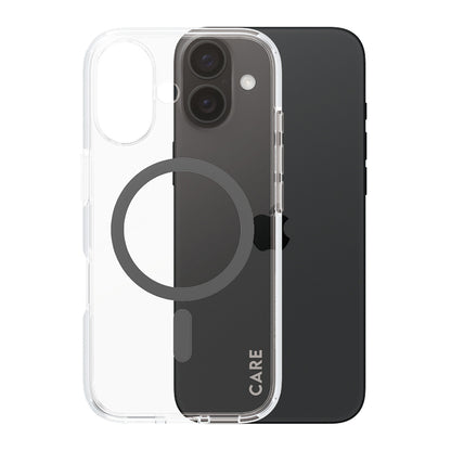 MagSafe-kotelo Apple iPhone 16:lle, PanzerGlass, Care Urban Combat, Musta Läpinäkyvä