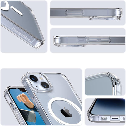 MagSafe-kotelo Apple iPhone 16:lle, PanzerGlass, HardCase, Valkoinen Läpinäkyvä