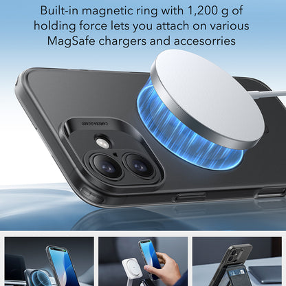 MagSafe-kotelo Apple iPhone 16 Plus -puhelimelle, ESR, Zero, Satinoitu Musta