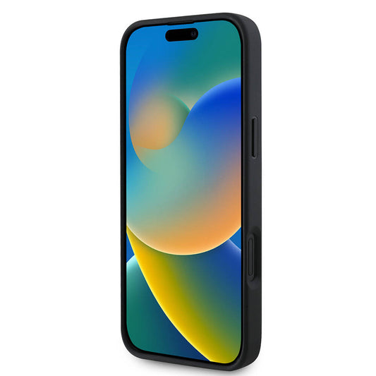 MagSafe-kotelo Apple iPhone 16 Plus -puhelimelle, Guess, 4G Printed Stripes, Musta