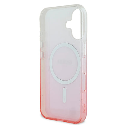 MagSafe-kotelo Apple iPhone 16 Plus -puhelimelle, Guess, IML Glitter Gradient, Ruskea
