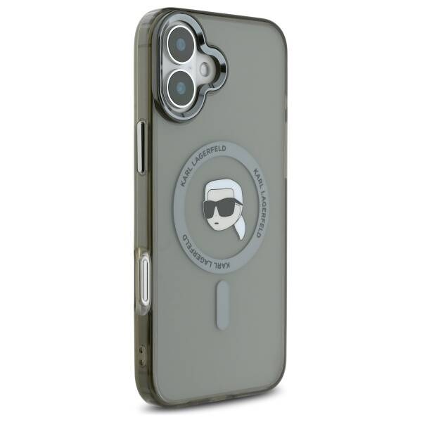 MagSafe-kotelo Apple iPhone 16 Plus -puhelimelle, Karl Lagerfeld, IML Karl's Head, Musta