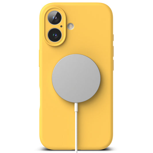 MagSafe-kuori Apple iPhone 16 Plus -puhelimelle, Ringke, Silikoni, Keltainen