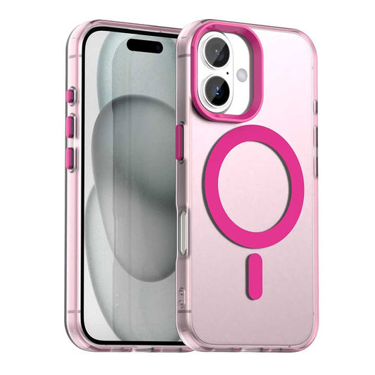 MagSafe-kuori Apple iPhone 16 Plus -puhelimelle, Techsuit, CandyCase, vaaleanpunainen