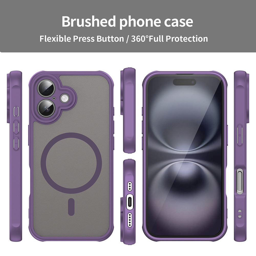 MagSafe Case for Apple iPhone 16 Plus, Techsuit, HaloFrost II, Purple
