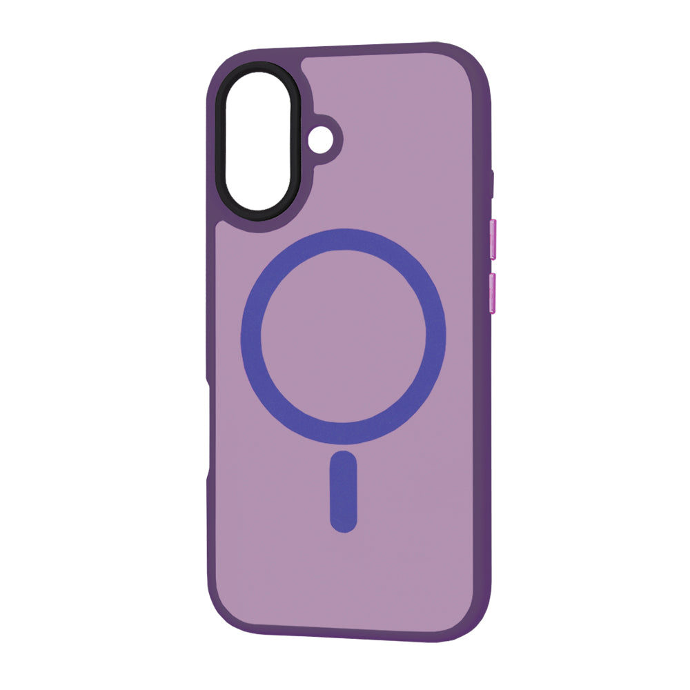 MagSafe Case for Apple iPhone 16 Plus, Techsuit, HaloFrost, Dark Purple