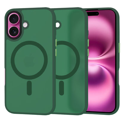 MagSafe Case for Apple iPhone 16 Plus, Techsuit, HaloFrost, Green