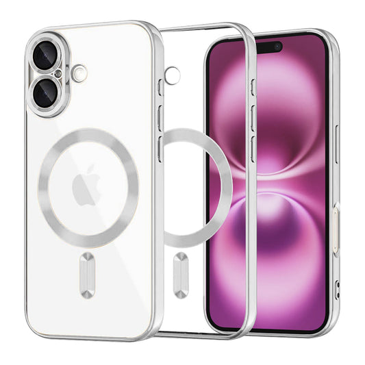 MagSafe-kuori Apple iPhone 16 Plus:lle, Techsuit, Luxury Crystal, Hopea