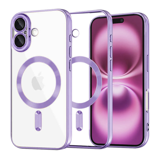 MagSafe-kuori Apple iPhone 16 Plus:lle, Techsuit, Luxury Crystal, Vaaleanvioletti