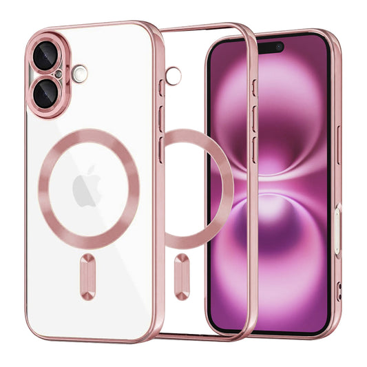 MagSafe-kuori Apple iPhone 16 Plus:lle, Techsuit, Luxury Crystal, Vaaleanpunainen