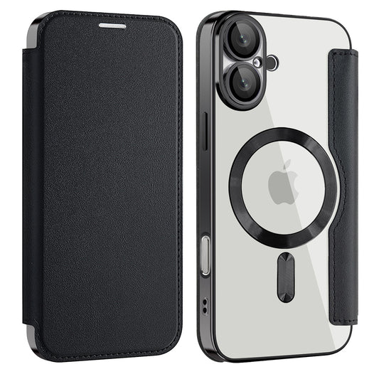 MagSafe-kuori Apple iPhone 16 Plus:lle, Techsuit, SmartMag Book, Musta