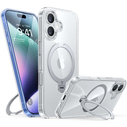 MagSafe-kotelo Apple iPhone 16 Plus -puhelimelle, Torras, Ostand Spin, Läpinäkyvä