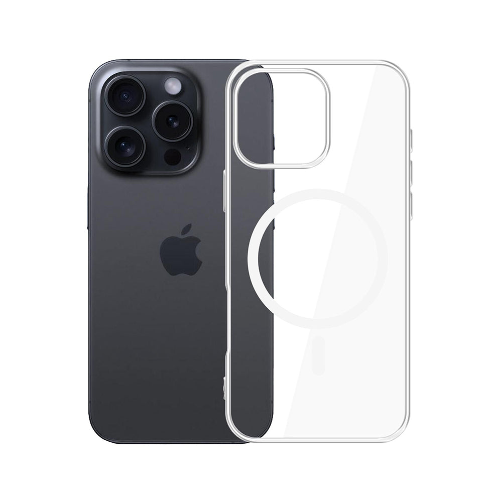 MagSafe-kuori Apple iPhone 16 Pro:lle, 3MK, Clear MagCase, Läpinäkyvä