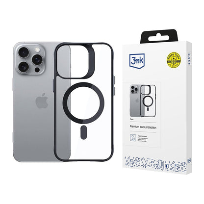 MagSafe-kuori Apple iPhone 16 Pro:lle, 3MK, Satin Armor, Läpinäkyvä