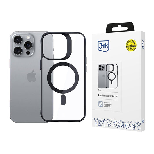 MagSafe-kuori Apple iPhone 16 Pro:lle, 3MK, Satin Armor, Läpinäkyvä