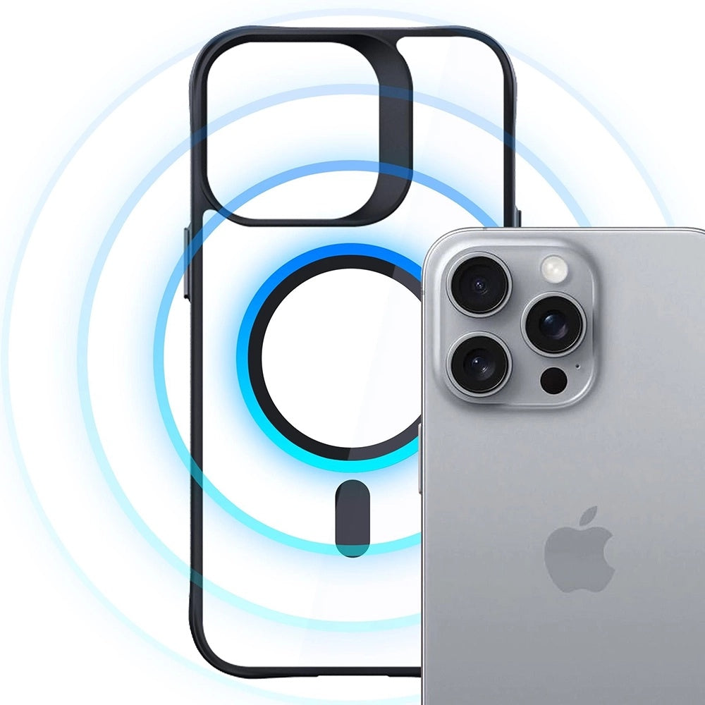 MagSafe-kuori Apple iPhone 16 Pro:lle, 3MK, Satin Armor, Läpinäkyvä