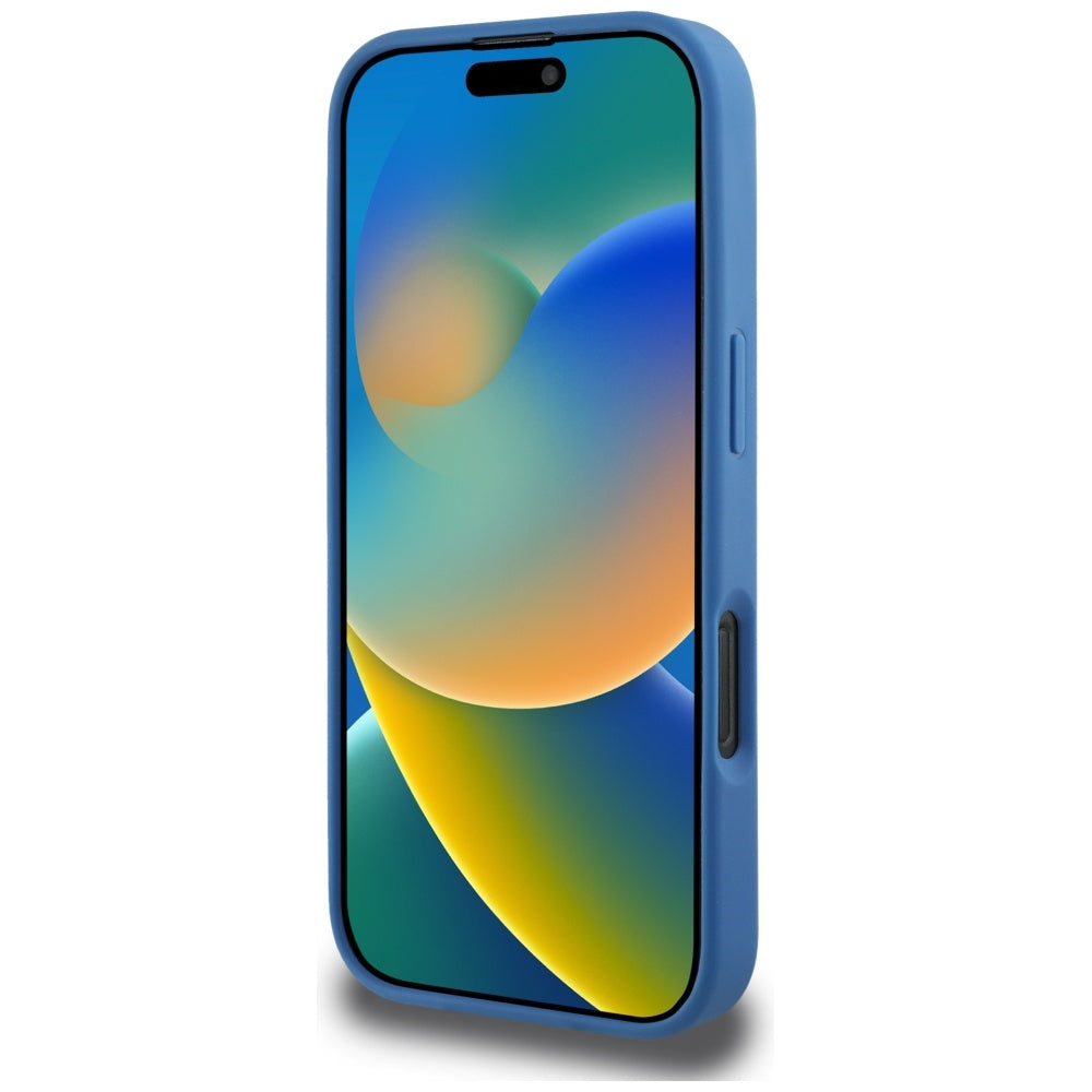 MagSafe-kotelo Apple iPhone 16 Prolle, Guess, 4G Circle Classic Logo, Sininen