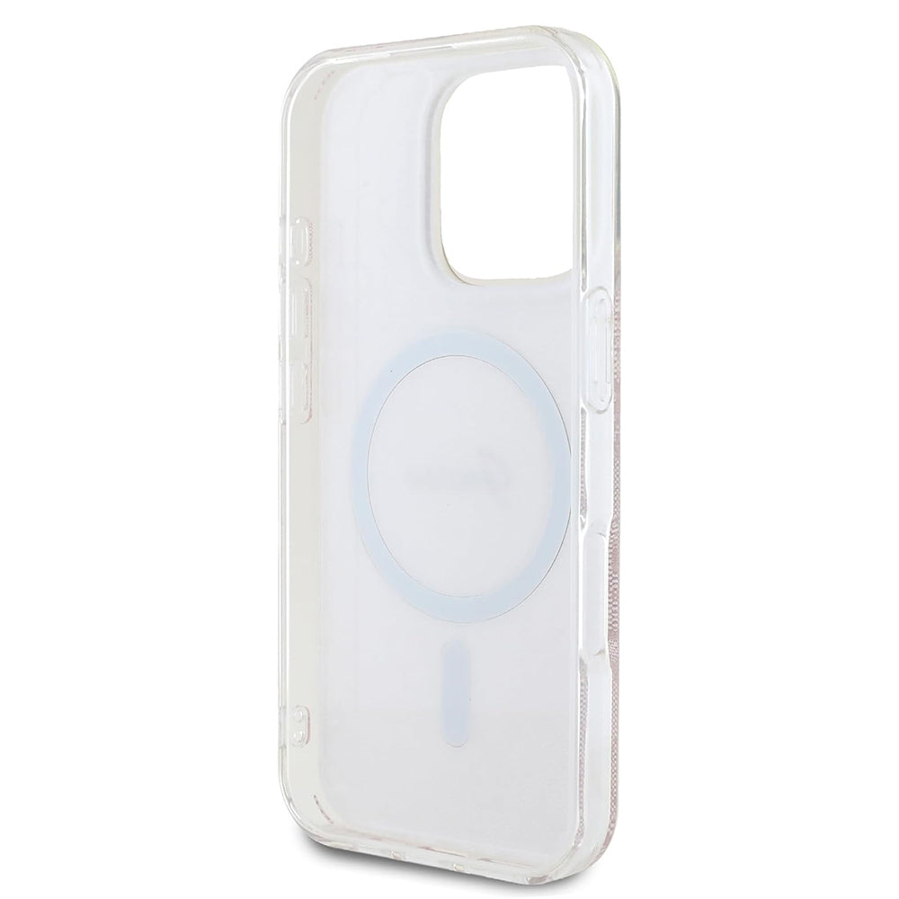 MagSafe-kotelo Apple iPhone 16 Prolle, Guess, IML 4G, Pinkki