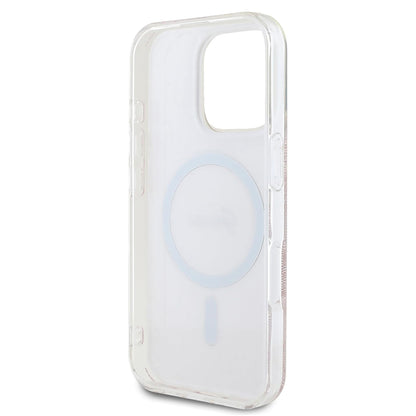 MagSafe-kotelo Apple iPhone 16 Prolle, Guess, IML 4G, Pinkki