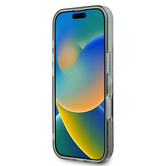 MagSafe-kotelo Apple iPhone 16 Prolle, Guess, IML Flower & Tonal Circle, Vihreä