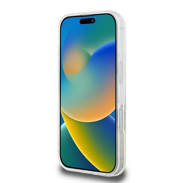 MagSafe-kotelo Apple iPhone 16 Prolle, Guess, IML Flowers Wreath, Läpinäkyvä