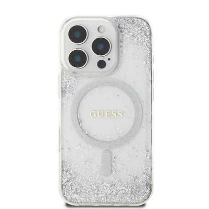 MagSafe-kotelo Apple iPhone 16 Prolle, Guess, IML Glitter Gradient, Hopea